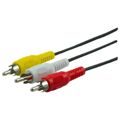 GE 6ft. Composite Video/Audio Cable with RCA-Type Connectors, Black