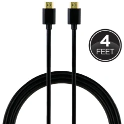GE 4ft. HDMI Cable with Ethernet, Black