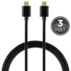 GE 3ft. HDMI Cable with Ethernet, Black