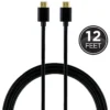 GE 12ft. HDMI Cable with Ethernet, Black