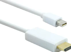 GE 6ft. Mini DisplayPort to HDMI Cable, White