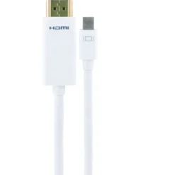 GE 6ft. Mini DisplayPort to HDMI Cable, White