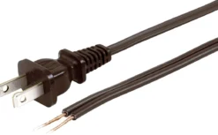 GE 8ft. Polarized Replacement Lamp Cord, Brown