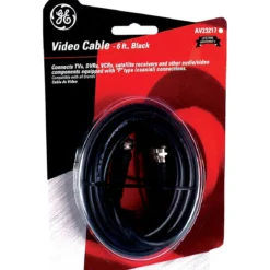 GE 6ft. RG59 Coaxial Cable, Black