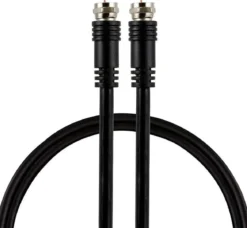 GE 6ft. RG6 Coaxial Cable with F-Type Connectors, Black