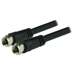 GE 6ft. RG6 Coaxial Cable with F-Type Connectors, Black