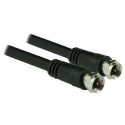 GE 6ft. RG6 Coaxial Cable with F-Type Connectors, Black