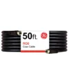 GE 50ft. RG6 Coaxial Cable with F-Type Connectors, Black
