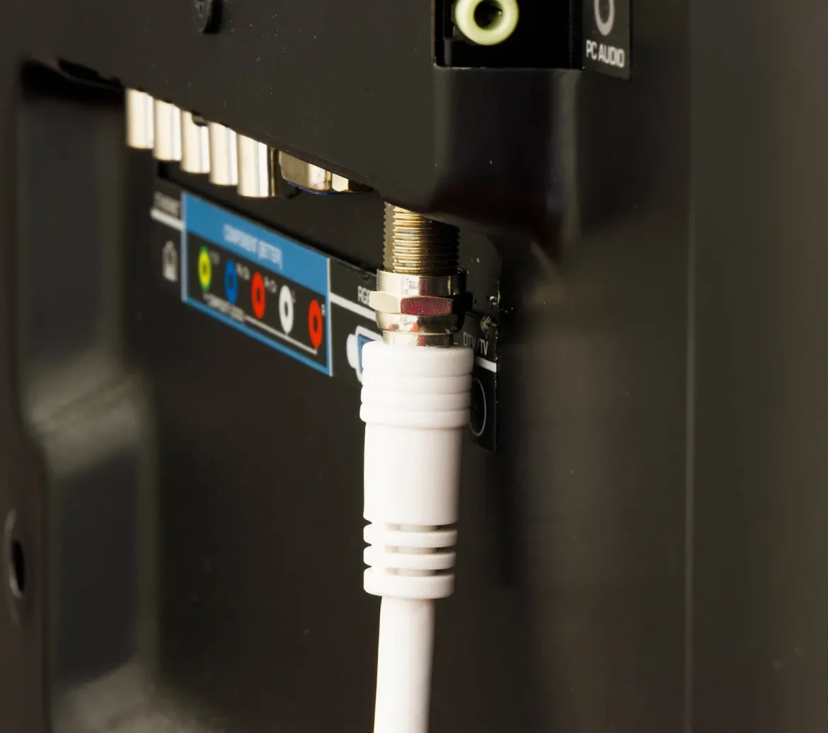 GE 15ft. RG6 Coaxial Cable with F-Type Connectors, White
