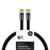 GE 6ft. RG6 Quad-Shield Coaxial Cable, Black