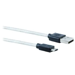 GE 6ft. USB-A to Micro USB Charging Cable, Silver