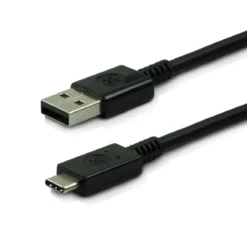 GE 6.5ft. USB-A to USB-C Charging Cable, Black