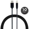 GE 10 ft. USB 2.0 Printer Cable, Black