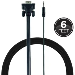 GE 6ft. VGA/SVGA Cable, Black