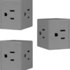 GE Grounded 3-Outlet Tap, Easy Access, Gray, 3pk