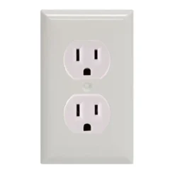 GE Grounding Duplex Tamper Resistant Safety Outlet, White