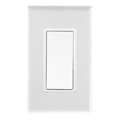GE Grounding Paddle Rocker Switch, White