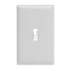 GE Grounding Single Pole Toggle Switch, White