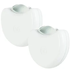 GE Half-Moon Light Sensing LED Night Light, 2 Pack, White
