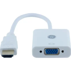 GE HDMI to VGA Adapter, White