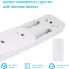GE 12in. Battery Operated LED Light Bar with Remote, White