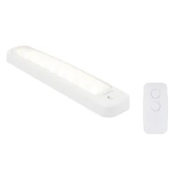 GE 12in. Battery Operated LED Light Bar with Remote, White