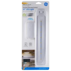 GE 12in. Battery Operated LED Light Bar with Remote, White