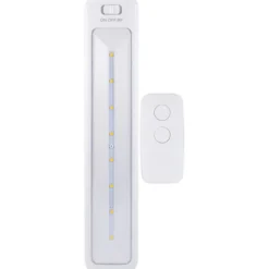 GE 12in. Battery Operated LED Light Bar with Remote, White