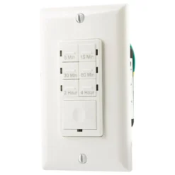 GE Indoor In-Wall Digital Timer, White