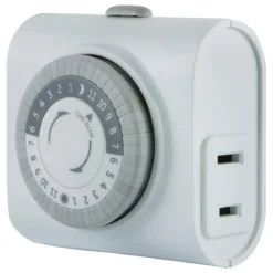 GE Indoor Plug-In 24-Hour Mechanical Timer, White