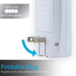 GE 4-in-1 Rechargeable Power Failure LED Night Light, White