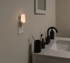 GE LED Light Sensing Night Light, 2 Pack, Amber
