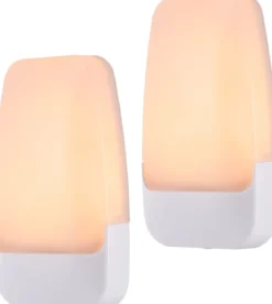GE LED Light Sensing Night Light, 2 Pack, Amber