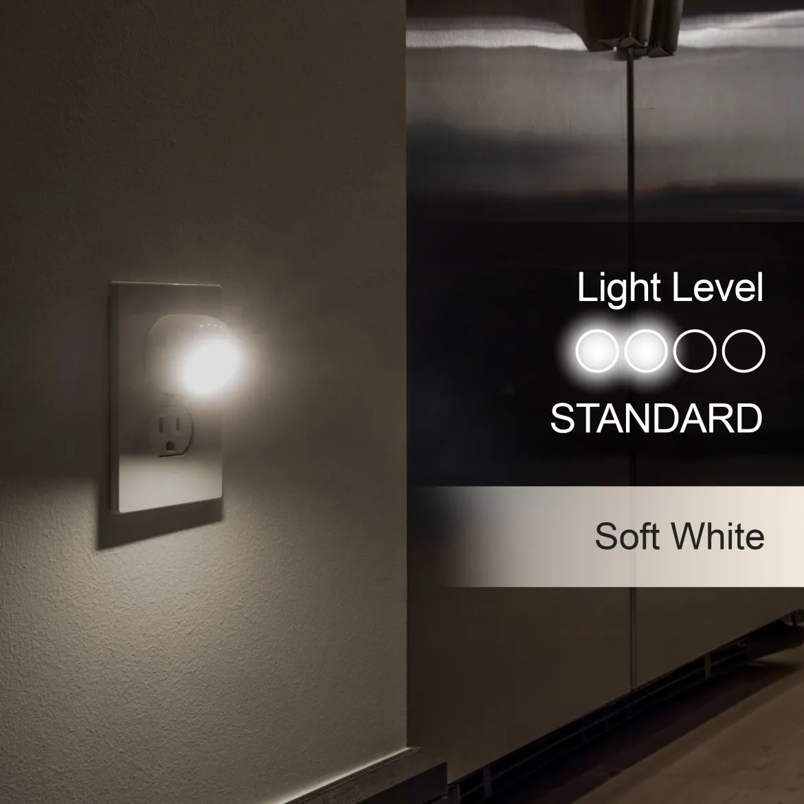GE Light Sensing LED Night Light, 2 Pack, White