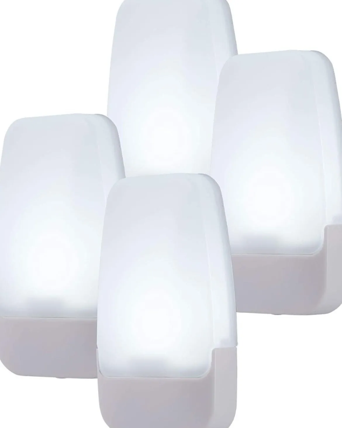 GE Light Sensing LED Night Light, 4 Pack, White