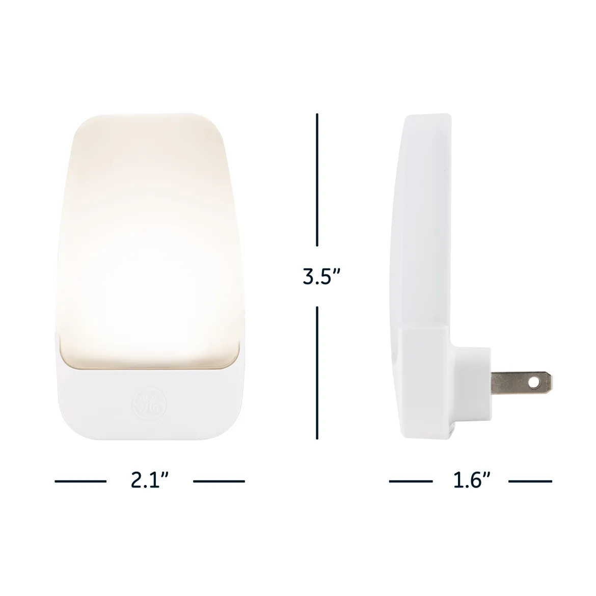 GE Light Sensing LED Night Light, White, 8 Pack