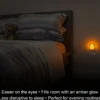 GE Light Sensing LED Night Light, 4 Pack, Amber