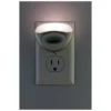 GE Mini Light Sensing LED Night Light, Silver