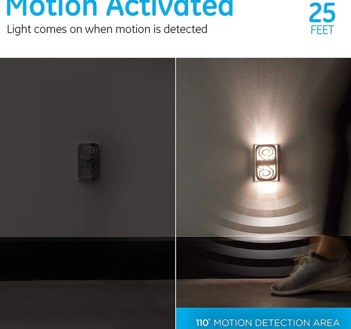 GE Motion-Select LED Night Light, Oil-Rubbed Bronze