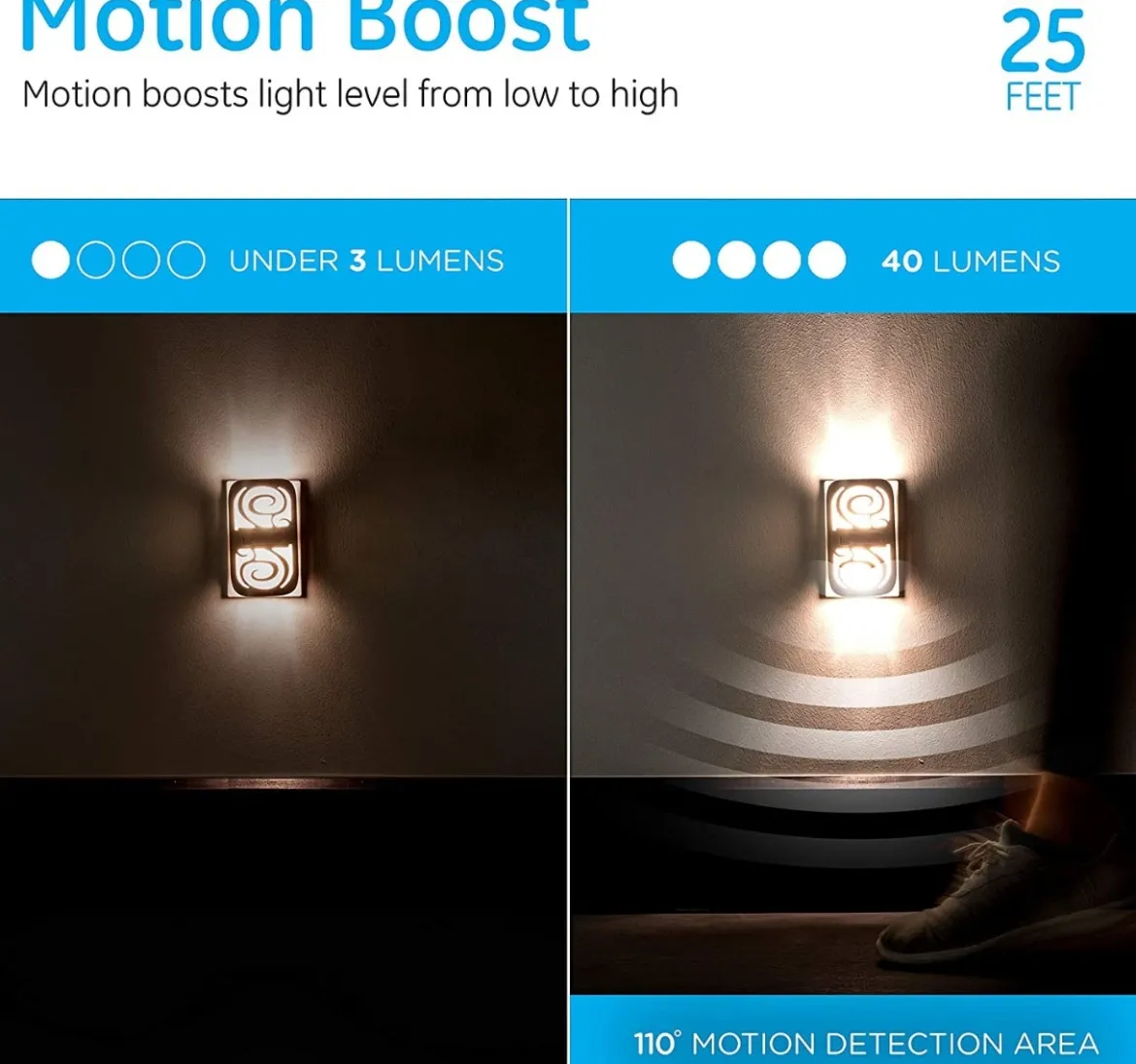 GE Motion-Select LED Night Light, Oil-Rubbed Bronze