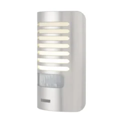 GE Motion Sensing Dimmable LED Night Light, Brushed Nickel