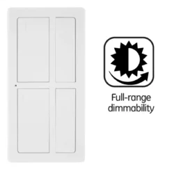 GE mySelectSmart Wireless Remote with Dimming Lighting Control, White