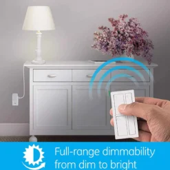 GE mySelectSmart Wireless Remote with Dimming Lighting Control, White