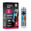 GE OneTouch Streaming Replacement Remote Control, Backlit With Big Button, White