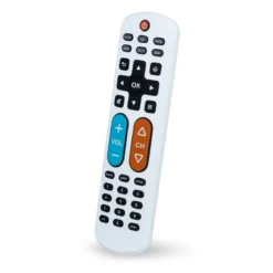 GE OneTouch Streaming Replacement Remote Control, Backlit With Big Button, White