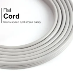 GE 3-Outlet 3ft. Extension Cord with Right-Angle Plug, Gray