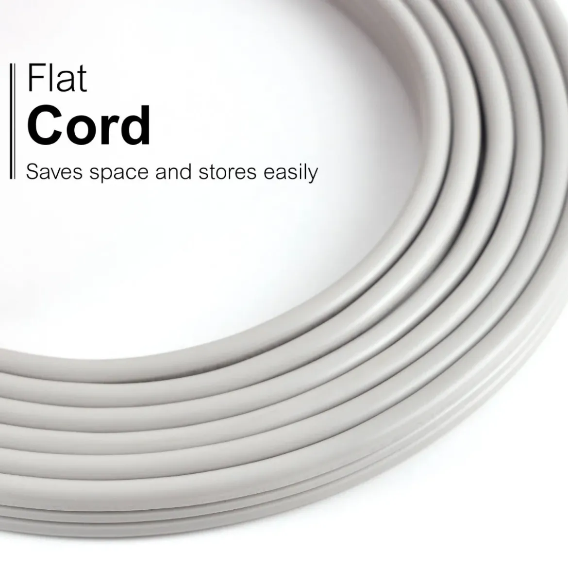 GE 3-Outlet 3ft. Extension Cord with Right-Angle Plug, Gray