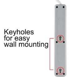 GE 6-Outlet 20ft. Surge Protector, White