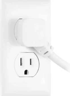 GE 6-Outlet 25ft. Surge Protector with Twist-to-Close Safety Outlet Covers, White