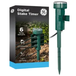 GE 6-Outlet Outdoor Yard Stake Timer